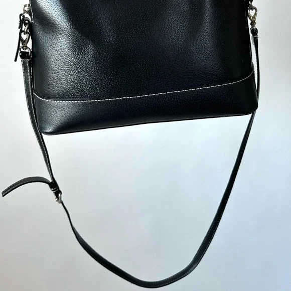KATE SPADE NEW YORK Wellesley Leather Satchel Purse Crossbody/Black~Orig.$335! - Picture 14 of 17